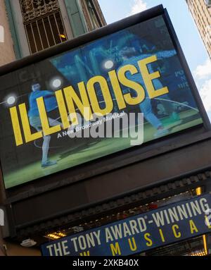 „Illinoise“ spielt im St. James Theatre in New York City, 2024, USA Stockfoto