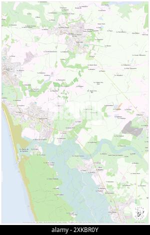 Brem-sur-Mer, Vendée, FR, Frankreich, Pays de la Loire, N 46 36' 16'', S 1 49' 50'', Karte, Karte, Karte von Cartascapes Map, veröffentlicht 2024. Erkunden Sie Cartascapes, eine Karte, die die vielfältigen Landschaften, Kulturen und Ökosysteme der Erde enthüllt. Reisen Sie durch Zeit und Raum und entdecken Sie die Verflechtungen der Vergangenheit, Gegenwart und Zukunft unseres Planeten. Stockfoto