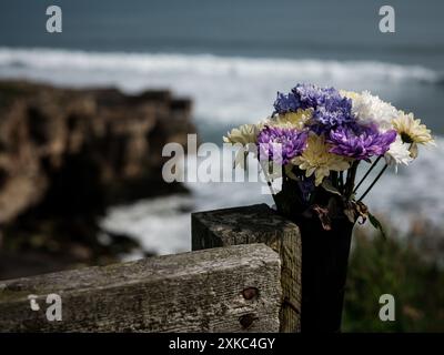 Bilder der Nordsee aus der Whitley Bay im Northumberland County, England. Stockfoto