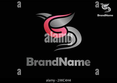 Design-Vorlagen-Elemente mit dem Buchstaben G Bird Logo. Dieses Logo eignet sich für jede Art von Unternehmen oder Branche, die in jedem Bereich tätig ist. Stock Vektor