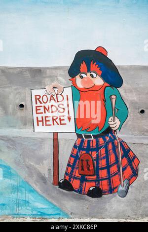 John o' Groats Street Art Stockfoto