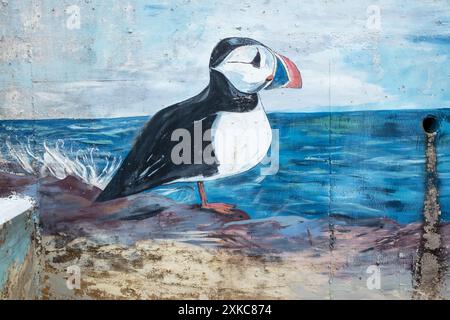 John o' Groats Street Art Stockfoto