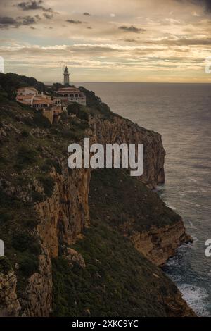 Die Küste von Benitatxell an der Costa Blanca, alicante Stockfoto