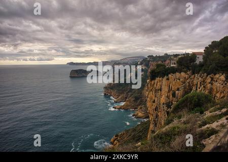Die Küste von Benitatxell an der Costa Blanca, alicante Stockfoto