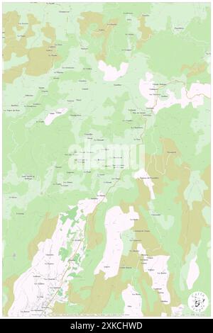 Saint-Etienne-de-Boulogne, Ardèche, FR, Frankreich, Auvergne-Rhône-Alpes, n 44 42' 5'', N 4 27' 32'', Karte, Cartascapes Map, veröffentlicht 2024. Erkunden Sie Cartascapes, eine Karte, die die vielfältigen Landschaften, Kulturen und Ökosysteme der Erde enthüllt. Reisen Sie durch Zeit und Raum und entdecken Sie die Verflechtungen der Vergangenheit, Gegenwart und Zukunft unseres Planeten. Stockfoto