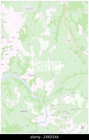 Saint-Priest-la-Roche, Loire, FR, Frankreich, Auvergne-Rhône-Alpes, n 45 54' 46'', N 4 5' 36'', Karte, Cartascapes Map, veröffentlicht 2024. Erkunden Sie Cartascapes, eine Karte, die die vielfältigen Landschaften, Kulturen und Ökosysteme der Erde enthüllt. Reisen Sie durch Zeit und Raum und entdecken Sie die Verflechtungen der Vergangenheit, Gegenwart und Zukunft unseres Planeten. Stockfoto