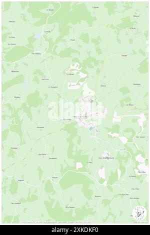 Bellegarde-en-Marche, Creuse, FR, Frankreich, Nouvelle-Aquitaine, n 45 58' 54'', N 2 17' 39'', Karte, Cartascapes Map, veröffentlicht 2024. Erkunden Sie Cartascapes, eine Karte, die die vielfältigen Landschaften, Kulturen und Ökosysteme der Erde enthüllt. Reisen Sie durch Zeit und Raum und entdecken Sie die Verflechtungen der Vergangenheit, Gegenwart und Zukunft unseres Planeten. Stockfoto