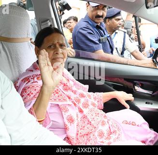 Patna, Indien. Juli 2024. PATNA, INDIEN - 22. JULI: Ehemaliger Bihar-Chef Rabri Devi während der Monsun-Sitzung vor der Bihar-Versammlung am 22. Juli 2024 in Patna, Indien. (Foto: Santosh Kumar/Hindustan Times/SIPA USA) Credit: SIPA USA/Alamy Live News Stockfoto