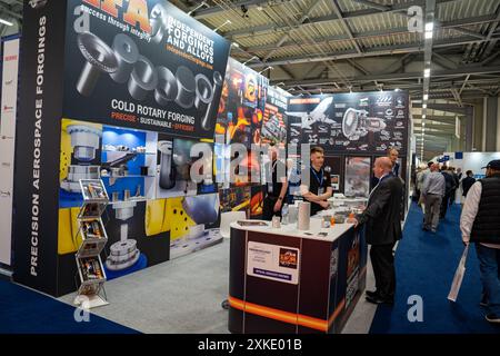 Farnborough, Hampshire - 22. Juli 2024: Farnborough International Airshow Monday IFA Stand Stockfoto