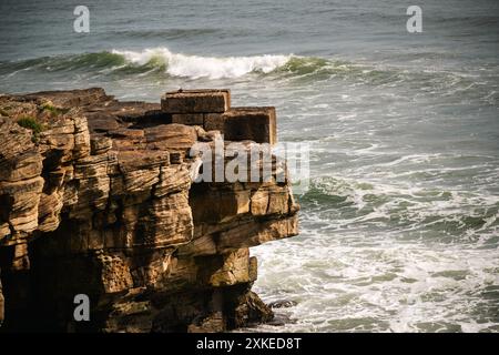 Bilder der Nordsee aus der Whitley Bay im Northumberland County, England. Stockfoto