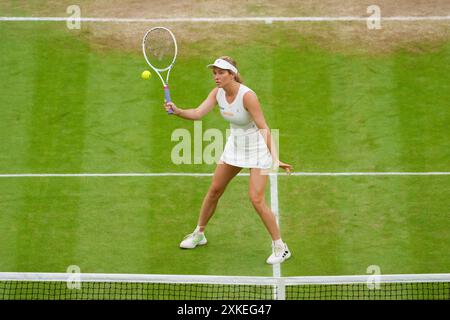 Danielle Collins (USA) bei den Meisterschaften 2024. Wimbledon Tag 8 Stockfoto