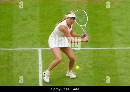 Danielle Collins (USA) bei den Meisterschaften 2024. Wimbledon Tag 8 Stockfoto