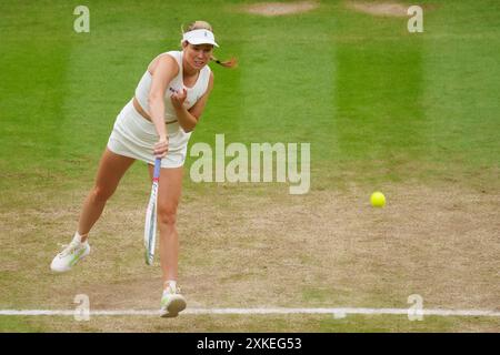 Danielle Collins (USA) bei den Meisterschaften 2024. Wimbledon Tag 8 Stockfoto