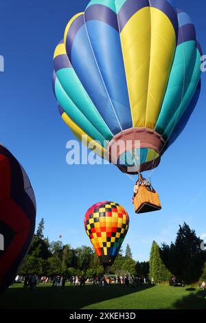 2024 Tigard Oregon Annual Hot Air Balloon Festival Stockfoto