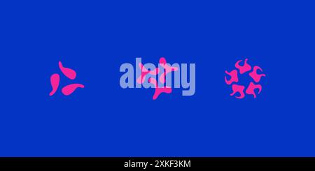 Y2K-Ästhetik. Y2K-Designelemente. Stock Vektor