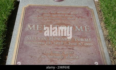 Los Angeles, Kalifornien, USA 22. Juli 2024 Singer Mel Torme Grave im Pierce Brothers Westwood Village Memorial Park am 22. Juli 2024 in Los Angeles, Kalifornien, USA. Foto: Barry King/Alamy Stock Photo Stockfoto