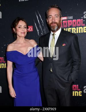 New York City, USA. Juli 2024. Matthew Macfadyen und Keeley Hawes besuchten die Marvel Studios „Deadpool & Wolverine“ World Premiere am 22. Juli 2024 im David H. Koch Theater in New York City, NY © Steven Bergman/AFF-USA. COM Credit: AFF/Alamy Live News Stockfoto