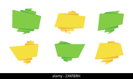 Moderne abstrakte Verkaufsbanner in kreativer Form. Hipster-Grafik, geschwungener, rechteckiger Promo-Aufkleber in trendigen Farben. Vektorillustration mit Markt Stock Vektor