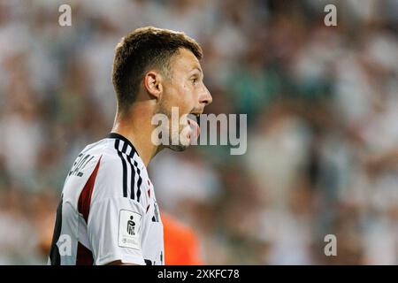 Warschau, Polen. Juli 2024. Marc Gual (Legia) wurde während des PKO BP Ekstraklasa Spiels zwischen den Teams von Legia Warszawa und Zaglebie Lubin im Stadion Miejski Legii Warszawa gesehen. Endpunktzahl 2:0 (Foto: Maciej Rogowski/SOPA Images/SIPA USA) Credit: SIPA USA/Alamy Live News Stockfoto