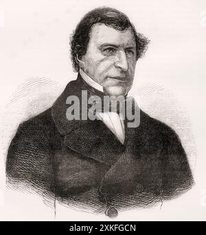 Frederic Thesiger, 1. Baron Chelmsford, 1794–1878. Britischer Jurist, konservativer Politiker und zweimal Lord High Chancellor von Großbritannien. Aus Cassells Illustrated History of England, veröffentlicht um 1880. Stockfoto