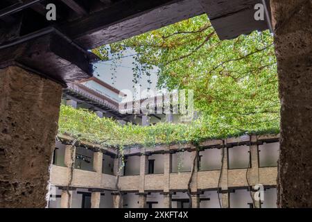 Altes Funduk Corral del Carbón, 'al-fundaq al-yadida', 14. Jahrhundert, Granada, Andalusien, Spanien. Stockfoto