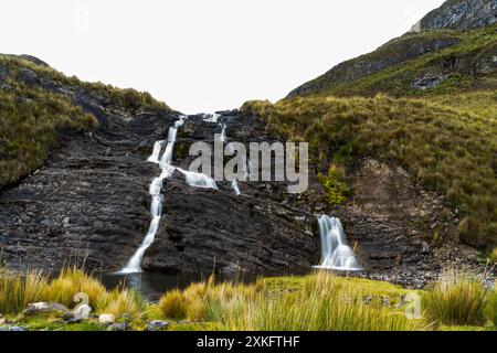 Lange Exposition auf einem Wasserfall Stockfoto