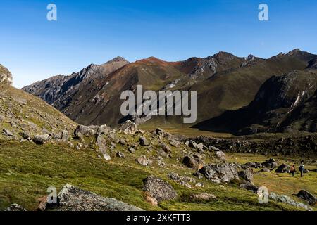 Wanderlandschaft in Peru Stockfoto