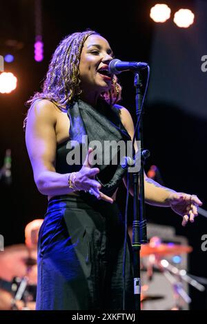 SERAVEZZA, ITALIEN. 22. JULI 2024. Die britische Musikgruppe INCOGNITO im Konzert beim Seravezza Blues Festival. Stefano Dalle Luche / Alamy Live News. Stockfoto