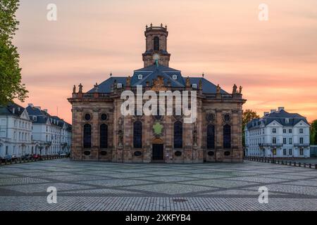 Blick auf Ludwigs Kirche in Saarbrücken Stockfoto