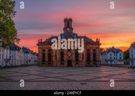 Blick auf Ludwigs Kirche in Saarbrücken Stockfoto