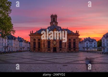 Blick auf Ludwigs Kirche in Saarbrücken Stockfoto