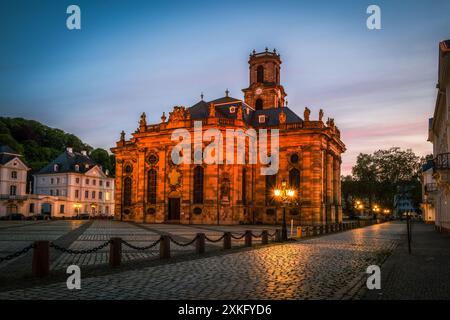 Blick auf Ludwigs Kirche in Saarbrücken Stockfoto