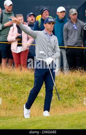 Troon, Schottland, Großbritannien. Juli 2024. Runde vier der 152. Open Championship findet auf dem Golfplatz Royal Troon statt. Bild; Billy Horschel Stockfoto