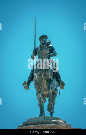 Château de chantilly avec ses jardin et ses statues extérieures Stockfoto