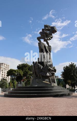 Unabhängigkeitsdenkmal in der albanischen Stadt Vlore Stockfoto