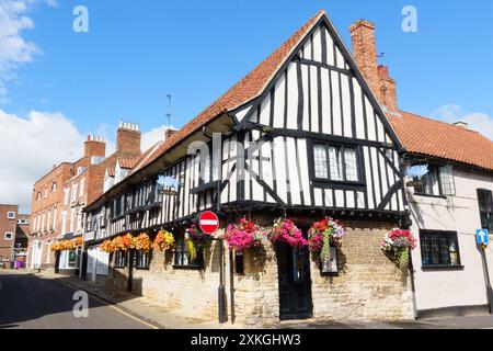 The Blue Pig Pub, Vine Street, Grantham, Lincolnshire, England Stockfoto