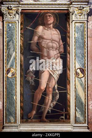 San Sebastiano - affresco - Andrea Mantegna - XV secolo - Venezia, Galleria Giorgio Franchetti alla Cà d’Oro Stockfoto