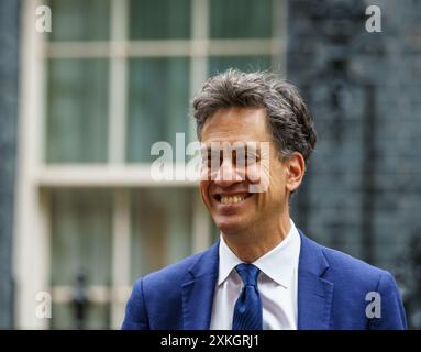 Downing Street, London, Großbritannien. Juli 2024. Die Herren kommen zur wöchentlichen Kabinettssitzung. IM BILD: RT Hon Ed Miliband, Secretary of State for Energy Security and Net Zero BridgetCatterall/AlamyLiveNews Stockfoto