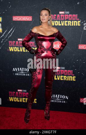 Blake Lively bei der Weltpremiere des Kinofilms 'Deadpool & Wolverine' im David H. Koch Theater. New York, 22.07.2024 Stockfoto