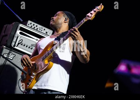 Seravezza, Italien. Juli 2024. Die britische Musikgruppe Incognito im Konzert beim Seravezza Blues Festival. (Foto: Stefano Dalle Luche/Pacific Press) Credit: Pacific Press Media Production Corp./Alamy Live News Stockfoto