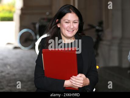 London, Großbritannien. Juli 2024. Lisa Nandy, Staatssekretärin für Kultur, Medien und Sport, kommt zur wöchentlichen Kabinettssitzung in London in die Downing Street 10. Quelle: SOPA Images Limited/Alamy Live News Stockfoto