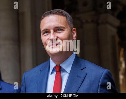 London, Großbritannien. Juli 2024. Wes Streeting, Gesundheitsminister, in der Downing Street für die letzte Kabinettssitzung vor der Sommerpause. Quelle: Mark Thomas/Alamy Live News Stockfoto