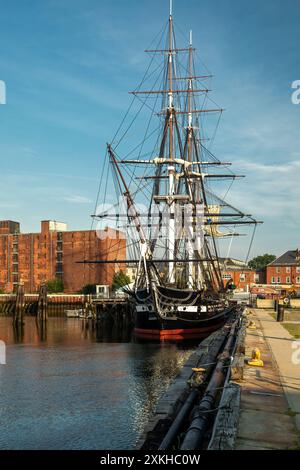 USS Constitution ("Old Ironsides"), Charlestown Marinehof, Boston National Historical Park, Boston, Massachusetts, USA Stockfoto