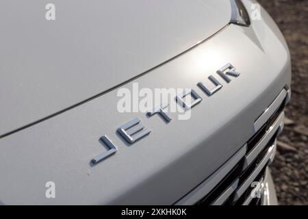 Der Jetour Dashing ist ein eleganter, moderner SUV, der modernste Technologie mit erstklassigem Komfort kombiniert. Stockfoto