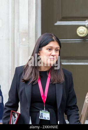 London, 23. Juli 2024 LISA NANDY Secretary of State for Culture, Media and Sport, gesehen in Whitehall Credit: Richard Lincoln/Alamy Live News Stockfoto