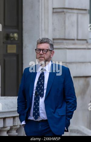 London, Großbritannien. Juli 2024. Matthew Doyle Direktor der Kommunikation gesehen Walking in Whitehall Credit: Richard Lincoln/Alamy Live News Stockfoto