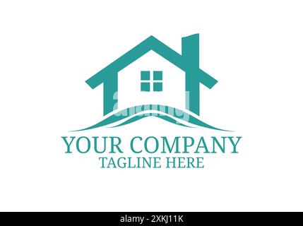 Elegantes und elegantes Real Estate Logo Design – modernes Real Estate Logo Design – kreative Real Estate Logo Designs für Ihre Marke Stock Vektor