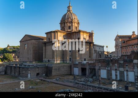 Kirche der Heiligen Lukas und Martina (Chiesa dei Santi Luca e Martina) im Forum Romanum in Rom, Italien Stockfoto