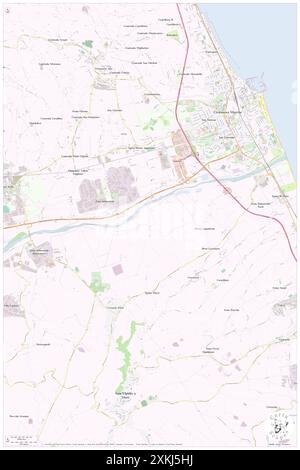 Abbazia di Santa Croce al Chienti, Provinz Fermo, IT, Italien, die Marken, n 43 16' 38''', N 13 41' 46''', Karte, Cartascapes Map, veröffentlicht 2024. Erkunden Sie Cartascapes, eine Karte, die die vielfältigen Landschaften, Kulturen und Ökosysteme der Erde enthüllt. Reisen Sie durch Zeit und Raum und entdecken Sie die Verflechtungen der Vergangenheit, Gegenwart und Zukunft unseres Planeten. Stockfoto