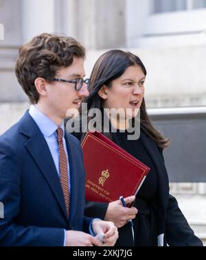 London, Großbritannien. Juli 2024. Minister und Beamte im Kabinettsbüro, 70 Whitehall London Großbritannien Lisa Nandy, Kulturministerin, Credit: Ian Davidson/Alamy Live News Stockfoto